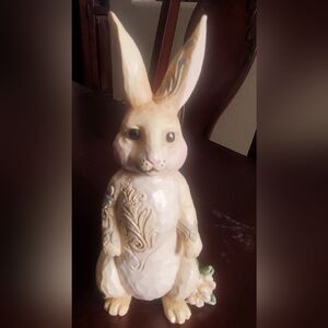 Jim Shore White Woodland Minis Bunny Beauty 4056969